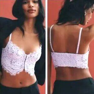 Brand New Anthropologie The Giselle Lace Bustier: Eyelet Edition